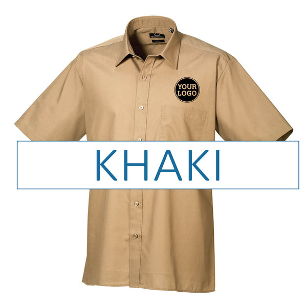 Mens Short Sleeve Poplin Shirt