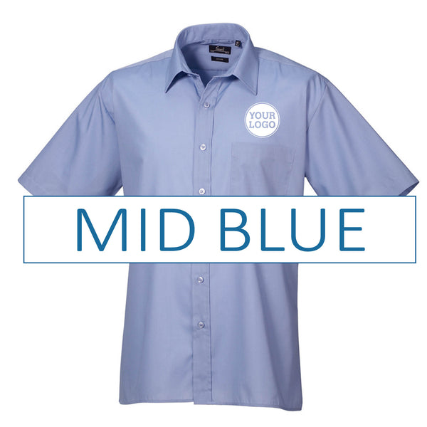 Mens Short Sleeve Poplin Shirt