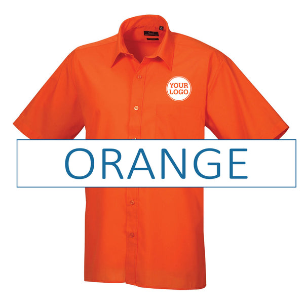 Mens Short Sleeve Poplin Shirt