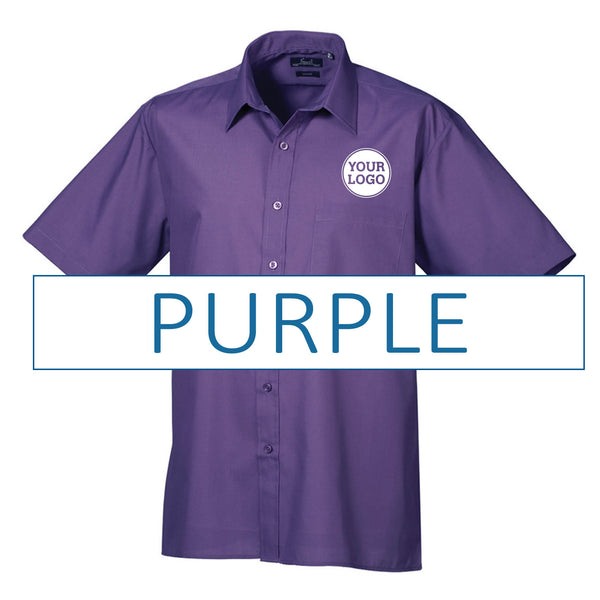 Mens Short Sleeve Poplin Shirt
