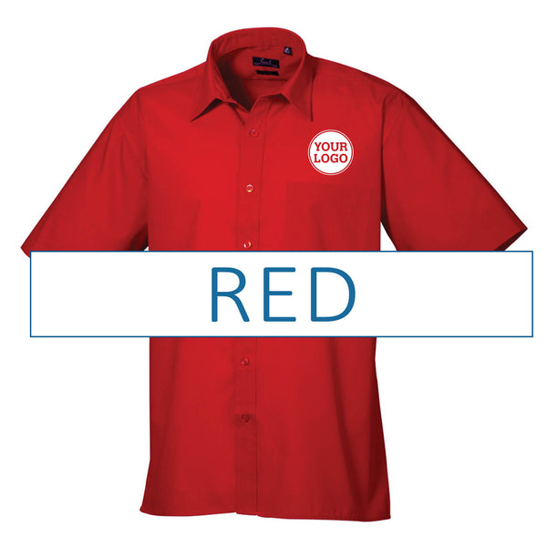 Mens Short Sleeve Poplin Shirt