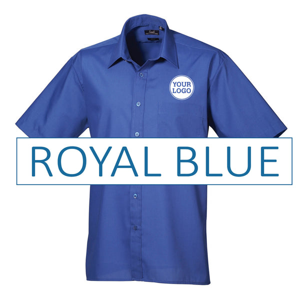 Mens Short Sleeve Poplin Shirt