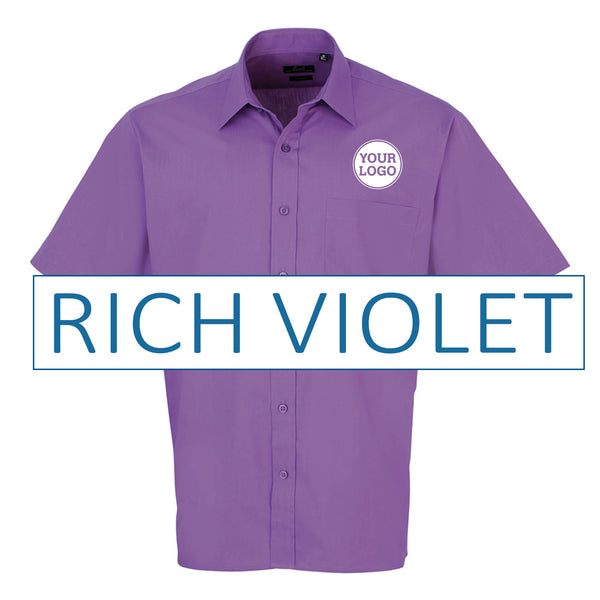 Mens Short Sleeve Poplin Shirt