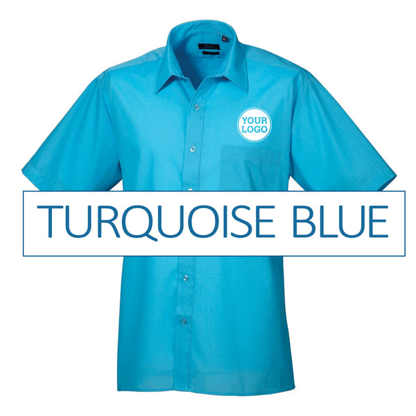 Mens Short Sleeve Poplin Shirt