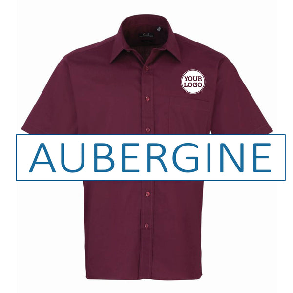 Mens Short Sleeve Poplin Shirt