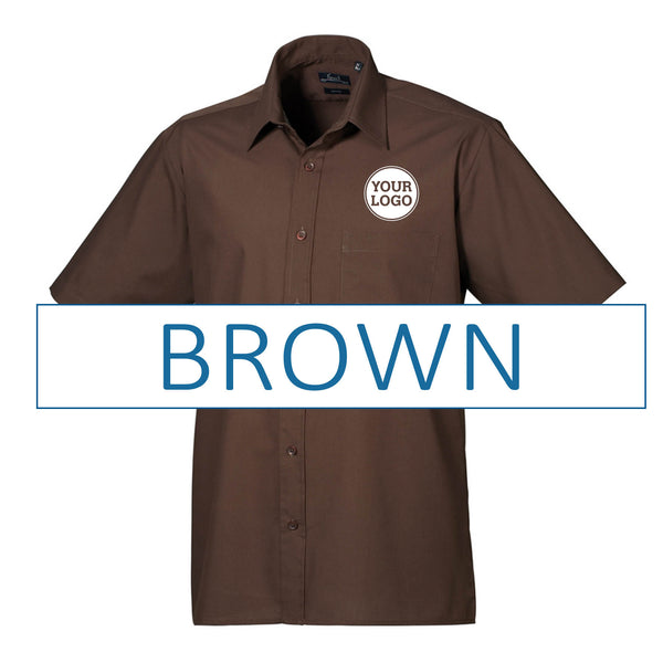 Mens Short Sleeve Poplin Shirt