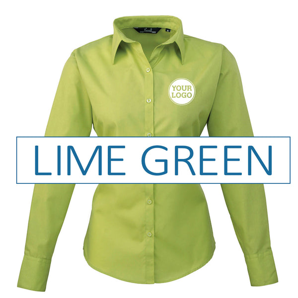 Ladies Long Sleeve Poplin Blouse