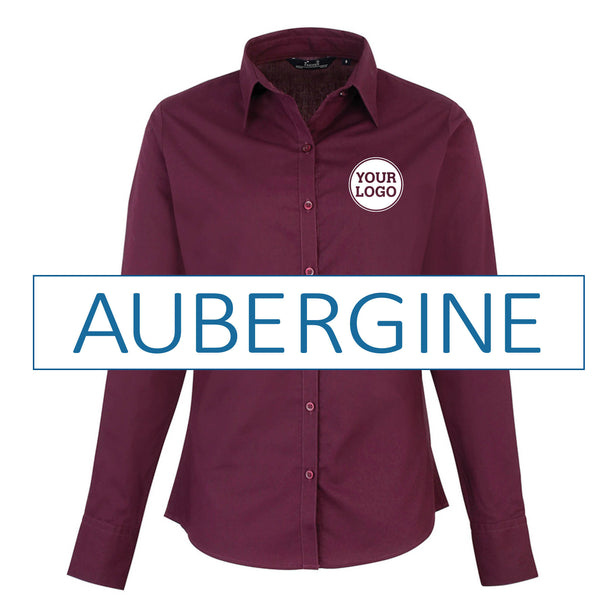 Ladies Long Sleeve Poplin Blouse