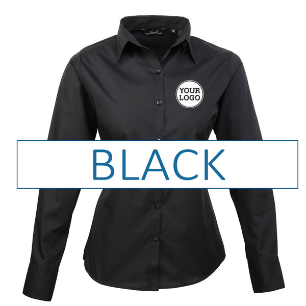 Ladies Long Sleeve Poplin Blouse