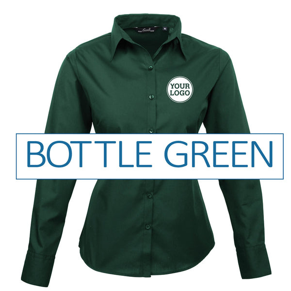 Ladies Long Sleeve Poplin Blouse