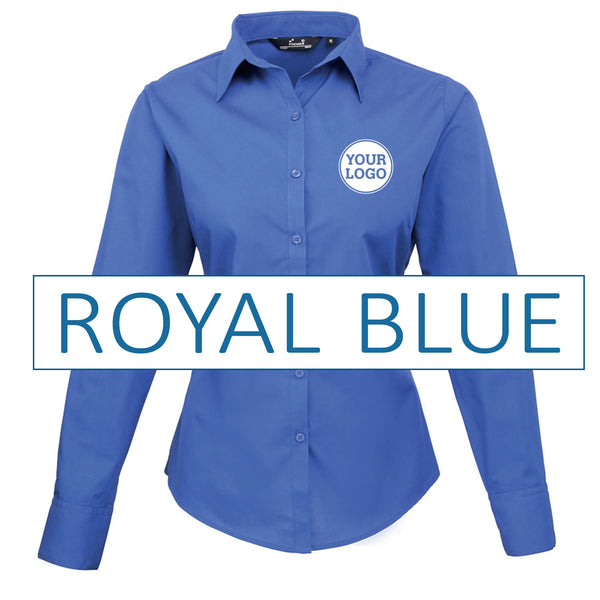 Ladies Long Sleeve Poplin Blouse